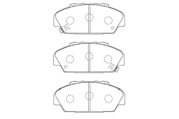KAVO PARTS Комплект тормозных колодок, дисковый тормоз BP-2018